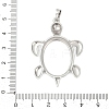 Brass Pendant Cabochon Settings KK-S521-16D-P-3