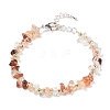 Natural Ferruginous Quartz Beads Bracelets for Women BJEW-H623-02S-11-4