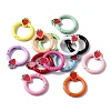 Spray Painted Alloy Spring Gate Rings PALLOY-R141-04-1