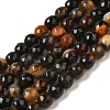 Natural Agate(Dyed & Heated) Beads Strands G-H066-B02-01-1