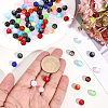 120Pcs Transparent Resin Beads RESI-PA0001-23C-3