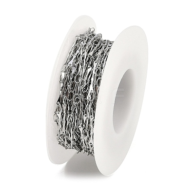304 Stainless Steel Twist Oval Link Chains CHS-K017-04P-1