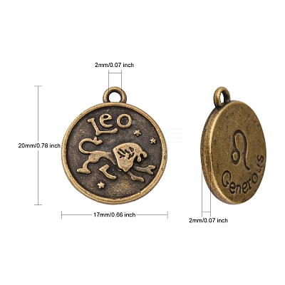 Tibetan Style Pendants X-PALLOY-E196-AB-NF-1
