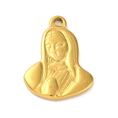 201 Stainless Steel Pendants LS-STAS-Q015-01G-1
