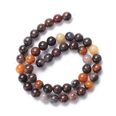 Natural Brecciated Jasper Beads Strands G-M381-01B-1