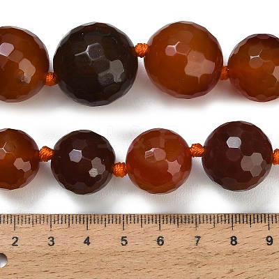 Dyed & Heated Natural Agate Graduated Beads Strands GG-CBA007A-D11-01A-1