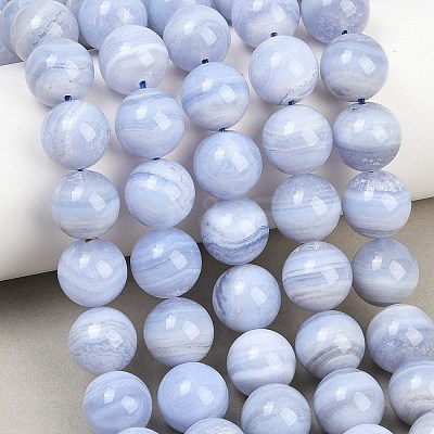 Natural Blue Lace Agate Beads Strands G-D106-A01-12mm-1
