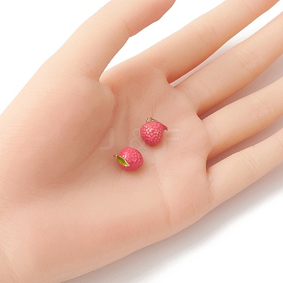 2Pcs Brass Enamel Charms KK-YW0001-86-1