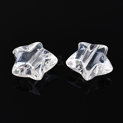 Transparent Acrylic Beads TACR-T028-63B-1