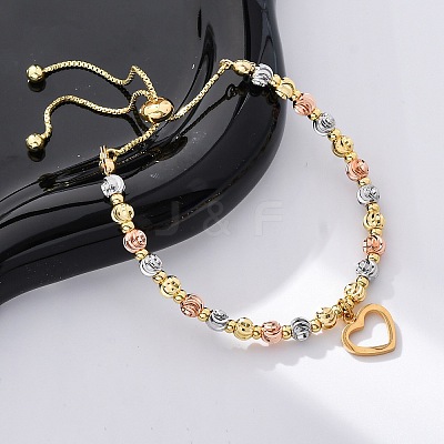 Brass Slider Bracelets BJEW-C090-02G-A-1
