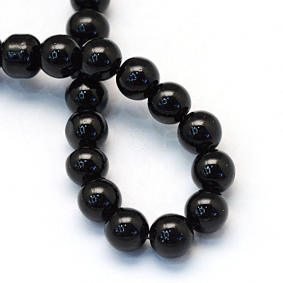 Baking Paint Pearlized Glass Pearl Round Bead Strands HY-Q003-10mm-80-1