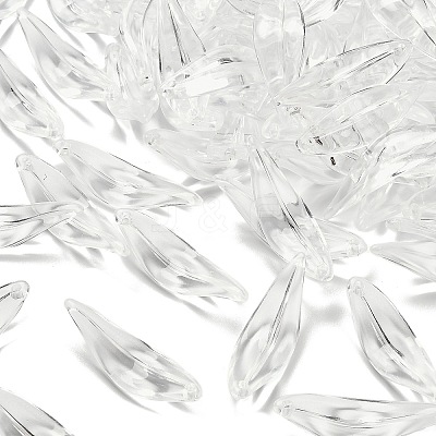 Transparent Acrylic Pendants MACR-K359-30-1