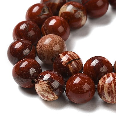Natural Red Snakeskin Jasper Beads Strands X-G-H298-A02-03-1