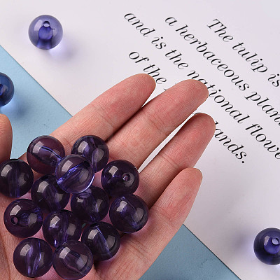 Transparent Acrylic Beads MACR-S370-A16mm-752-1