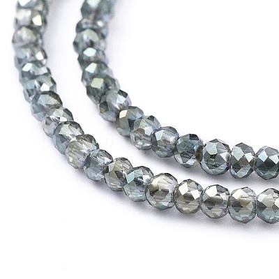 Electroplate Glass Beads Strands EGLA-F149-FR-02-1