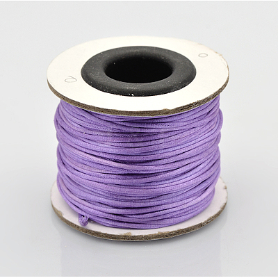 Macrame Nylon Satin Rattail Cords NWIR-O001-11-1