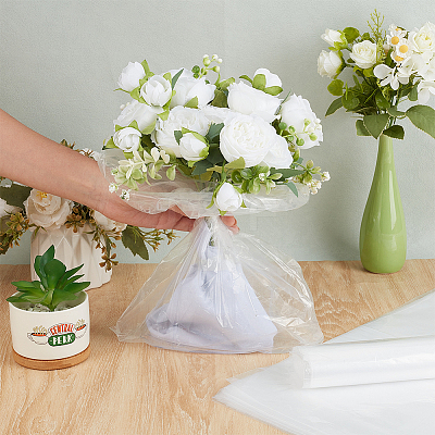 50Pcs Plastic Bouquet Freshness Preservation Bags DIY-WH0899-601B-1