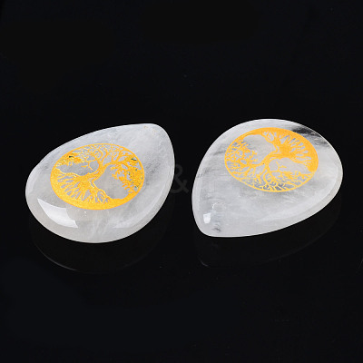 Natural Quartz Crystal Pendants G-T122-71N-1