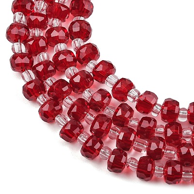Transparent Glass Beads Strands GLAA-P076-01A-03-1
