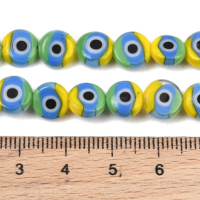 Handmade Evil Eye Lampwork Beads LAMP-C028-01-02-1