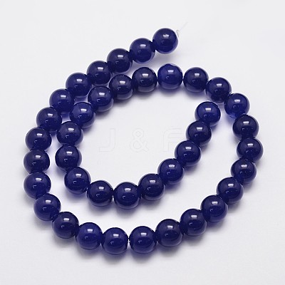 Natural & Dyed Malaysia Jade Bead Strands G-A146-10mm-A22-1