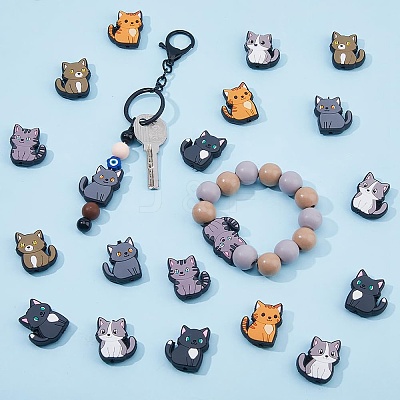 6 Colors Plastic Beads FIND-HS0001-05-1