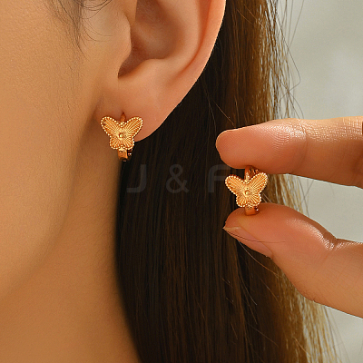 Brass Hoop Earrings CM4526-2-1