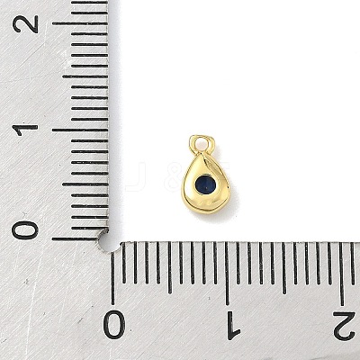 Brass Micro Pave Cubic Zirconia Charms KK-G548-20G-02-1