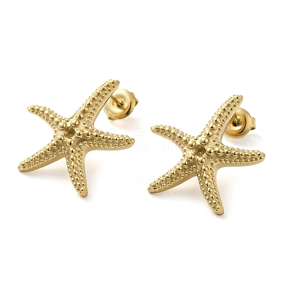 304 Stainless Steel Stud Earrings Findings STAS-G317-08G-1
