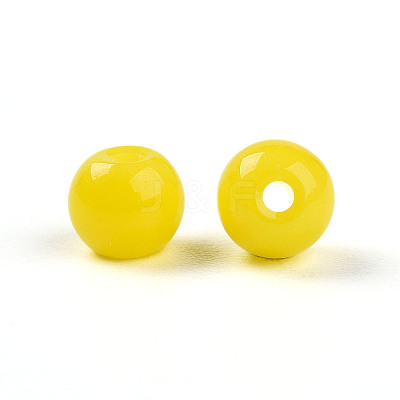 Opaque Solid Color Glass Beads X1-GLAA-N007-4mm-A09-1