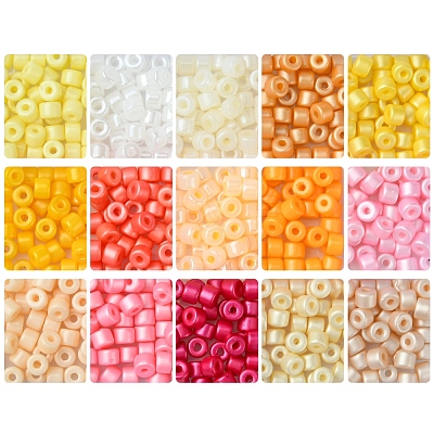 DIY Column Ceylon Glass Seed Beads Bracelets Making Kits SEED-FS0001-37-1