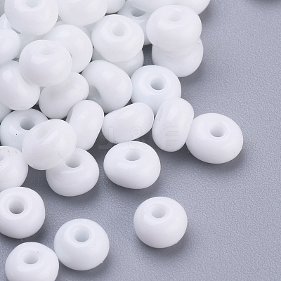 Baking Paint 6/0 Glass Seed Beads SEED-Q025-4mm-M02-1
