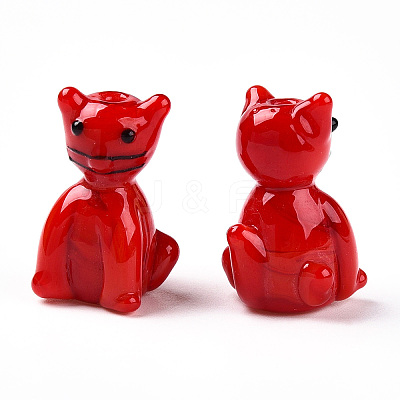 Handmade Lampwork Beads LAMP-T021-19C-1