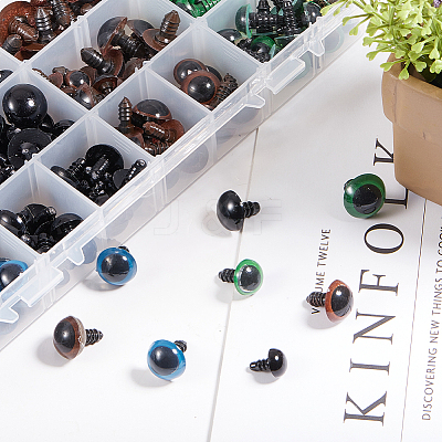 Craft Plastic Doll Eyes Stuffed Toy Eyes DIY-PH0026-18-1