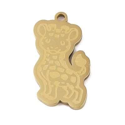 201 Stainless Steel Pendants STAS-C095-18G-1