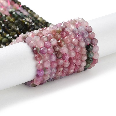Natural Multicolor Tourmaline Beads Strands G-P514-A04-03-1