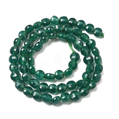 Natural Dyed White Jade Beads Strands G-C179-A6mm-07-1