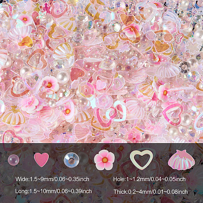 Handmade Polymer Clay Cabochons CLAY-TADJ0001-01C-1