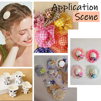 40Pcs Cloth Doll Hat AJEW-SC0031-31B-1