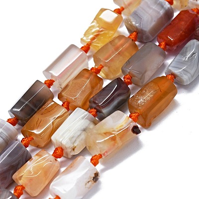 Natural Botswana Agate Beads Strands G-O170-155-1