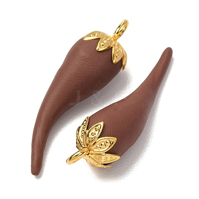 Handmade Polymer Clay Pendants CLAY-C008-02G-1