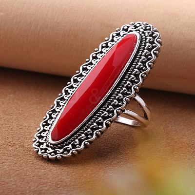 Alloy and Resin Finger Rings FS-WGB9ABA-01-1