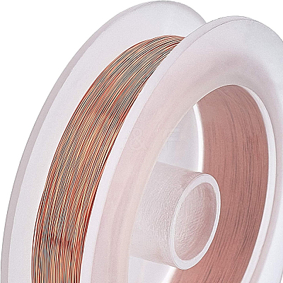 Round Copper Wire for Jewelry Making CWIR-BC0004-0.15mm-02-1