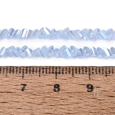 Electroplate Imitation Jade Glass Beads Strands EGLA-Q139-01A-B07-1