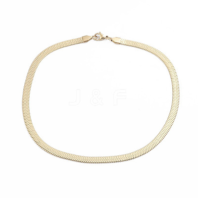 Unisex 304 Stainless Steel Herringbone Chains Necklaces NJEW-L173-011-G-1