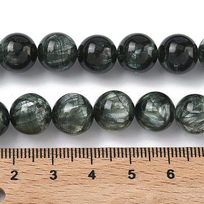 Natural Seraphinite Beads Strands G-C270-O01-11-1