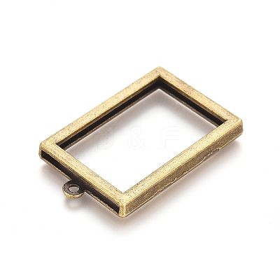 Rack Plating Alloy Photo Locket Pendants LS-PALLOY-WH0068-03AB-1