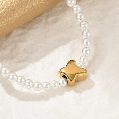Plastic Imitation Pearl Beads Bracelets for Women BJEW-M056-10G-01-1