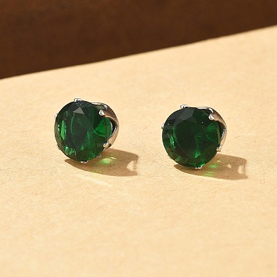 Cubic Zirconia Clip-on Earrings EJEW-L100-01P-06-1