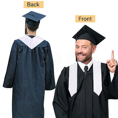 Satin Graduation Ribbon Etiquette Shoulder Belt AJEW-WH0609-002-1